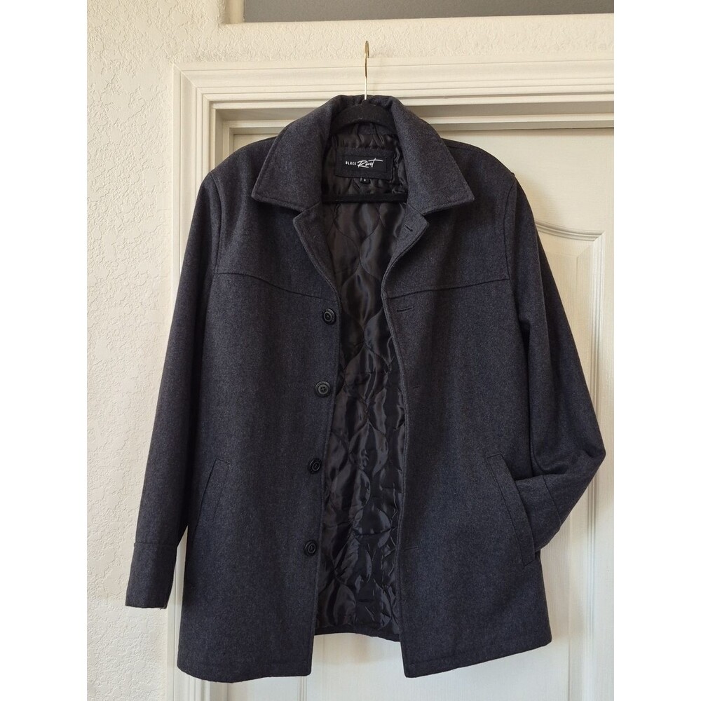Black Rivet 65% Wool Blend Men's Coat Sz Small